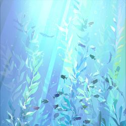 This is a pixiv picture whose title is 海生館巨藻森林2026.