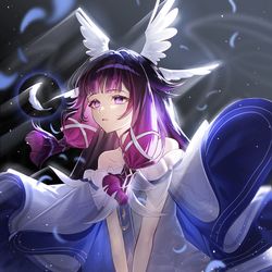 This is a pixiv picture whose title is …？.