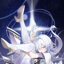 This is a pixiv picture whose title is 终有一天，我们将……转动整个宇宙.