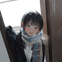 This is a pixiv picture whose title is 初雪.
