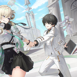 This is a pixiv picture whose title is 🏫.