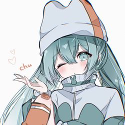 This is a pixiv picture whose title is 初音ミク.