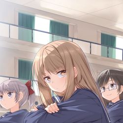 This is a pixiv picture whose title is 「…？　ちゃんと前向いてなさいよ」.