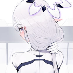 This is a pixiv picture whose title is back.