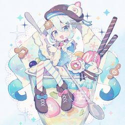 This is a pixiv picture whose title is 雪ミクちゃん.