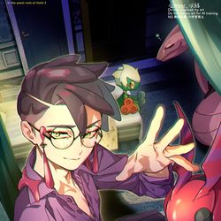 This is a pixiv picture whose title is ホテルZとサビ組ボス.