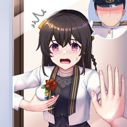 This is a pixiv picture whose title is skeb.