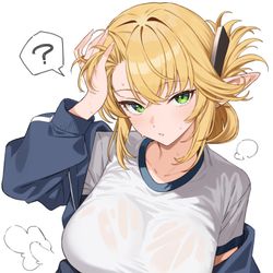 This is a pixiv picture whose title is ジャージのエルフ.