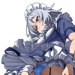 This is a pixiv picture whose title is 咲夜.