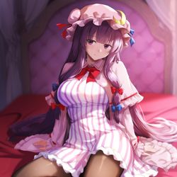 This is a pixiv picture whose title is 新年初パチュリー.