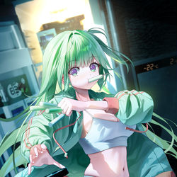 This is a pixiv picture whose title is Riko_fridge.