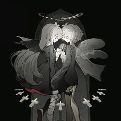 This is a pixiv picture whose title is ゲキヤク＆カゼヒキ.