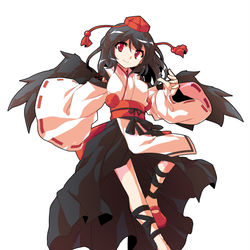 This is a pixiv picture whose title is 天狗衣装文立ち絵 表情差分.