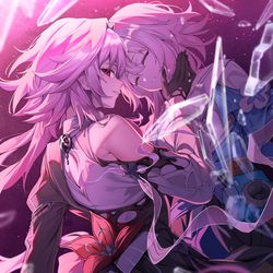 This is a pixiv picture whose title is 長夜月, March 7th.