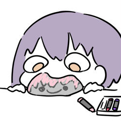 This is a pixiv picture whose title is 撿了一塊很像阿農的石頭.