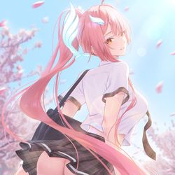 This is a pixiv picture whose title is School time.