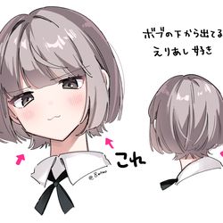 This is a pixiv picture whose title is 好きな髪型発表.