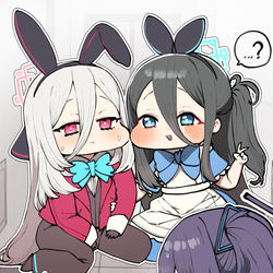 This is a pixiv picture whose title is 케이랑 아리스랑 유우카.