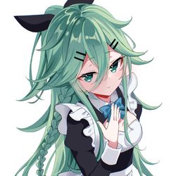 This is a pixiv picture whose title is メイド山風.