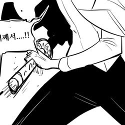 This is a pixiv picture whose title is 이어주고자 하였던 마음.