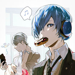 This is a pixiv picture whose title is 期末テストは僕のかち.