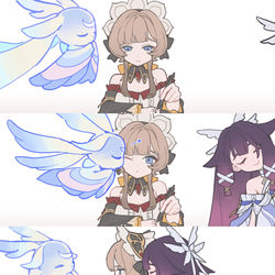 This is a pixiv picture whose title is kiss.