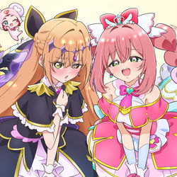 This is a pixiv picture whose title is 君のことが大大大大大好きなプリキュア.