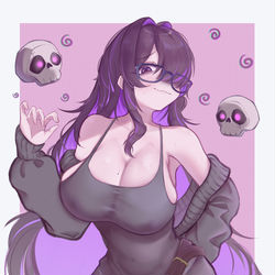 This is a pixiv picture whose title is Label 💀.