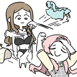 This is a pixiv picture whose title is 阿農撩髮.