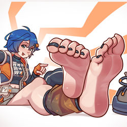 This is a pixiv picture whose title is Belle's Blissful Soles.