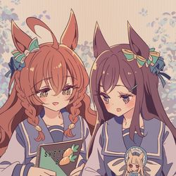 This is a pixiv picture whose title is マキちゃんとベジキャロリン.