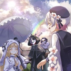 This is a pixiv picture whose title is お茶会-裏.