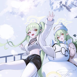 This is a pixiv picture whose title is ❄️☃️🧤.