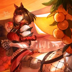 This is a pixiv picture whose title is 【Skeb】ご依頼者様OCさん🍎.