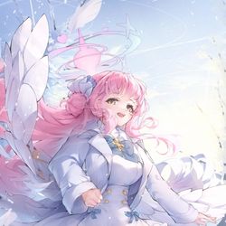 This is a pixiv picture whose title is 聖園ミカ🌨.