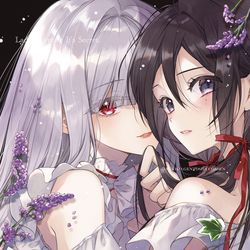 This is a pixiv picture whose title is アイビーとスターチス.