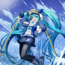 This is a pixiv picture whose title is 【お仕事】2026年一番くじ 雪ミク（雪ミク2016）.