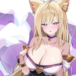 This is a pixiv picture whose title is KDA Ahri.