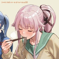 This is a pixiv picture whose title is [skeb] 年越しそば.