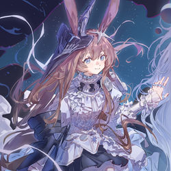 This is a pixiv picture whose title is 兔兔.