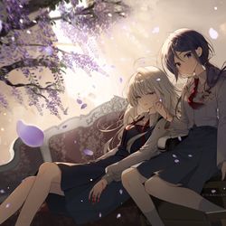 This is a pixiv picture whose title is 貴方と出会った場所.