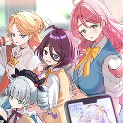 This is a pixiv picture whose title is 『この中にひとり、推しがいる』応援イラスト.