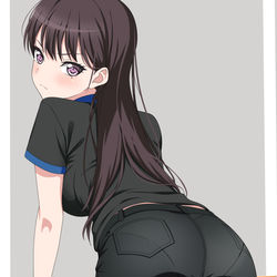 This is a pixiv picture whose title is "What Are You Looking at?".