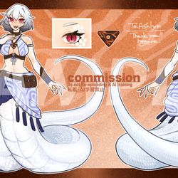 This is a pixiv picture whose title is 【Skeb】ご依頼者様OCさん🐍.