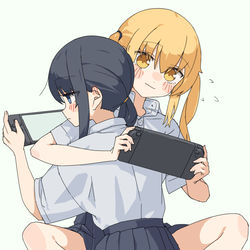 This is a pixiv picture whose title is いっしょにゲームしよ.