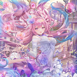 This is a pixiv picture whose title is ドレスドキュレネ with ローズクォーツ.