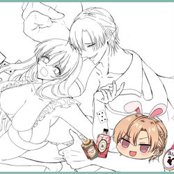 This is a pixiv picture whose title is Xに掲載していた進捗.