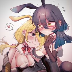 This is a pixiv picture whose title is シンママダブルバニーアクスタ.