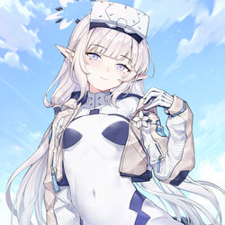 This is a pixiv picture whose title is 明星ヒマリ(臨戦).