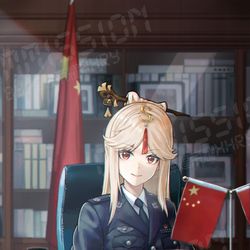 This is a pixiv picture whose title is 凝光部长.